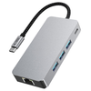 Tech-protect Hb05 Hub Adapter 9 az 1-ben Type-c + Usb2.0 + Usb3.0 + Hdmi 4k 60hz + Sd/tf + Pd100w + Rj45 1000m Szürke - 3. kép
