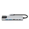 Tech-protect Hb02 Hub Adapter 6 az 1-ben Type-C + Usb2.0 + Usb3.0 + Hdmi 4k 30hz + Rj45 + Pd100w Űrszürke - 1. kép