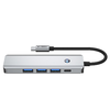 Tech-protect Hb01 Hub Adapter 5 az 1-ben Type-C + Usb3.0 + Hdmi 4k 60Hz + Pd100w Szürke - 2. kép