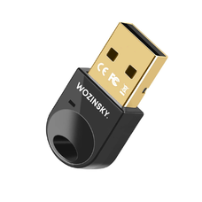 Mini Bluetooth 5.4 Adapter Wozinsky WUSB54YS USB-A Vevő Adó Számítógéphez - Fekete