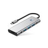 Tech-protect Hb04 Hub Adapter 9 az 1-ben Type-c + Usb2.0 + Usb3.0 + Hdmi 4k 60hz + Sd/tf + Pd100w + Av3.5 Űrszürke - 0. kép