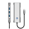 Tech-protect Hb04 Hub Adapter 9 az 1-ben Type-c + Usb2.0 + Usb3.0 + Hdmi 4k 60hz + Sd/tf + Pd100w + Av3.5 Űrszürke - 4. kép