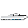 Tech-védő Hb06 Hub Adapter 9 az 1-ben Type-c + Usb2.0 + Usb3.0 + Sd/tf + Av3,5 Űrszürke Tok - 2. kép