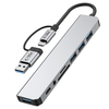 Tech-védő Hb06 Hub Adapter 9 az 1-ben Type-c + Usb2.0 + Usb3.0 + Sd/tf + Av3,5 Űrszürke Tok - 3. kép
