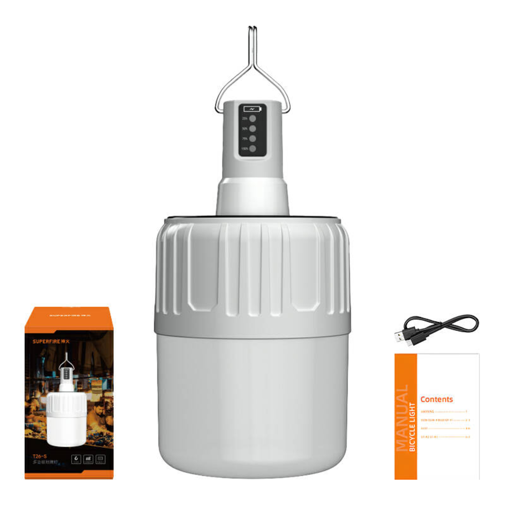 Solar kempinglámpa Superfire T26-S, 500lm - 2