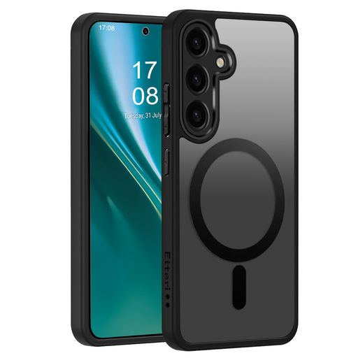 Etteri Matt Mágneses tok Samsung Galaxy S24 fekete tok Etteri Matt Mágneses tok Samsung Galaxy S24 fekete tok