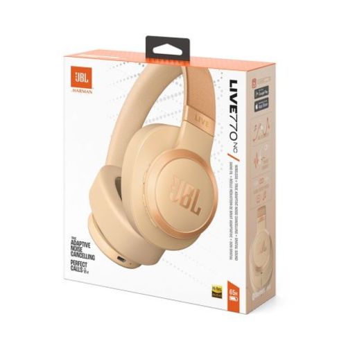 JBL LIVE 770NC Bluetooth Wireless fejhallgató Sandstone EU (JBL-LIVE770-SNDSTN)