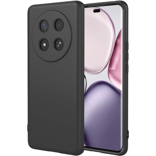 Szilikon tok Honor Magic 7 Lite fekete Szilikon tok Honor Magic 7 Lite fekete