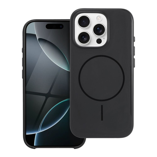 Prémium Fényes Mag Tok, MagSafe kompatibilis, Kamera Vezérlőgombbal iPhone 16 Plus fekete tok Prémium Fényes Mag Tok, MagSafe kompatibilis, Kamera Vezérlőgombbal iPhone 16 Plus fekete tok