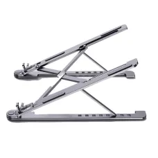 Prenosný hliníkový stojan na MacBook S (veľkosť displeja: 11'' - 13,8'') sivý Prenosný hliníkový stojan na MacBook S (veľkosť displeja: 11'' - 13,8'') sivý