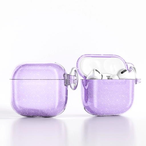 Csillogó tok AirPods 4-hez - Lila