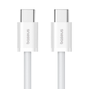 Baseus Superior Sorozat ll USB-C - USB-C 30W 480Mb/s kábel 1m - fehér - 1. kép