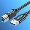 USB 3.0 A - B nyomtatókábel Vention COOBI 2A 3m Fekete PVC - 1. kép