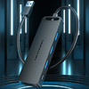 USB 3.0 4-Port Hub és Tápegység Adapter Vention CHLBF 1m, Fekete - 3. kép