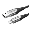 USB 2.0 A - Micro USB kábel Vention COAHD 3A 0,5m szürke - 0. kép