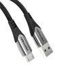 USB 2.0 A - Micro USB kábel Vention COAHD 3A 0,5m szürke - 3. kép