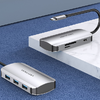 USB-C - USB-C Dokkoló Állomás, 3x USB3.0, PD 0,15m Vention TNDHB, szürke - 1. kép