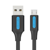 USB 2.0 A - Micro USB kábel Vention COLBC 3A 0,25m fekete - 0. kép