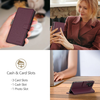 Tech-protect Wallet Xiaomi Redmi Note 14 Pro 5G / Pro+ Plus 5G / Poco X7 5G Sötétvörös tok - 2. kép