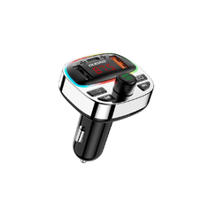 Dudao R2PRO+ Transzmitter PD25W Bluetooth 5.3 RGB Töltőportokkal - Fekete és Ezüst PD 25W, QC3.0 18W