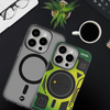 FORCELL F-PROTECT Levels Dual Layer 4D technológiával rendelkező tok, Militia Drop-Test kompatibilis MagSafe-al Samsung Galaxy S25 Ultra-hoz, kiberzöld - 1. kép