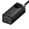 Baseus GaN3 Pro Töltő / elosztó, 2xUSB + 2xUSB-C + AC, 100W (fekete) - 1. kép