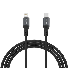 Dudao L3CL USB-C - Lightning 30W Fonott Kábel 1.2m - Fekete,