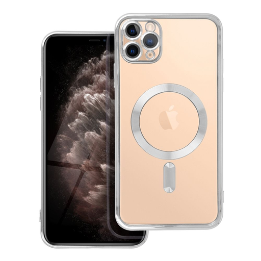 ELECTRO MAG COVER tok kompatibilis MagSafe-fel az iPhone 11 Pro Max számára, ezüst