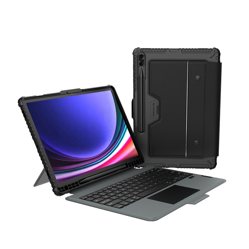 Nillkin Bumper Combo Billentyűzetes Tok (Háttérvilágításos Verzió) Samsung Tab S9+ Fekete Tok Nillkin Bumper Combo Billentyűzetes Tok (Háttérvilágításos Verzió) Samsung Tab S9+ Fekete Tok