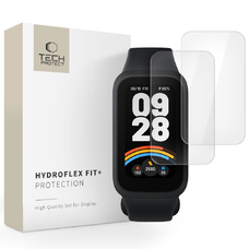 Tech-protect Hydroflex Fit+ hydrogel fólia 2-csomag Xiaomi Smart Band 9 Active átlátszó üvegfólia