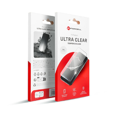 Forcell Ultra Clear üveg - iPhone 12 / 12 Pro fekete üvegfólia