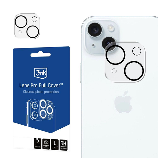 Apple iPhone 15/15 Plus - 3mk Lens Pro Full Cover üvegfólia