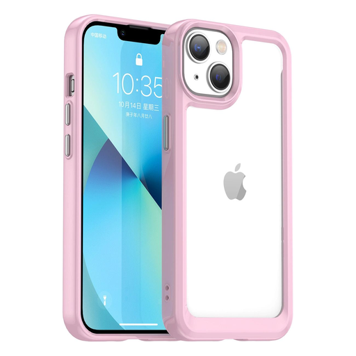 Outer Space Case iPhone 14 Plus tok, rózsaszín Outer Space Case iPhone 14 Plus tok, rózsaszín