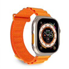 Puro 'EXTREME' poliészter óraszíj Apple Watch 42-44-45-49 mm-hez, narancs