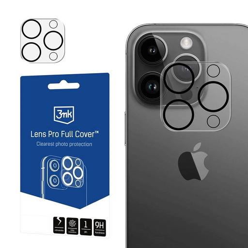 Apple iPhone 15 Pro/15 Pro Max - 3mk Lens Pro Full Cover üvegfólia Apple iPhone 15 Pro/15 Pro Max - 3mk Lens Pro Full Cover üvegfólia