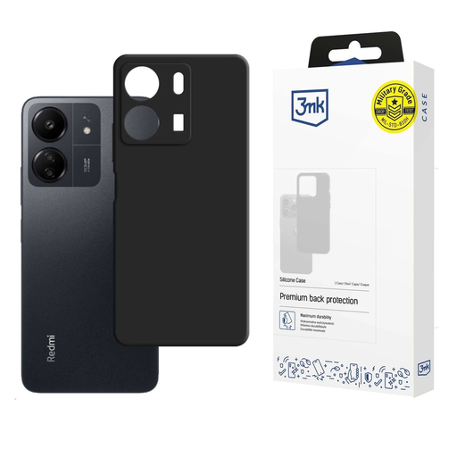 3mk Szilikon tok Xiaomi Redmi 13C/POCO C65 - fekete tok 3mk Szilikon tok Xiaomi Redmi 13C/POCO C65 - fekete tok