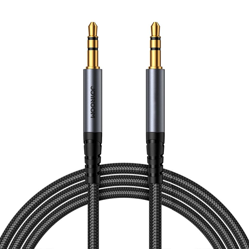 Joyroom sztereó audiokábel AUX 3.5 mm minijack 1,2 m fekete (SY-A08)
