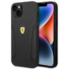 Ferrari FEHCP14MRBUK iPhone 14 Plus 6.7" fekete/fekete kemény tok Bőr Nyomat Oldalak tok thumbnail