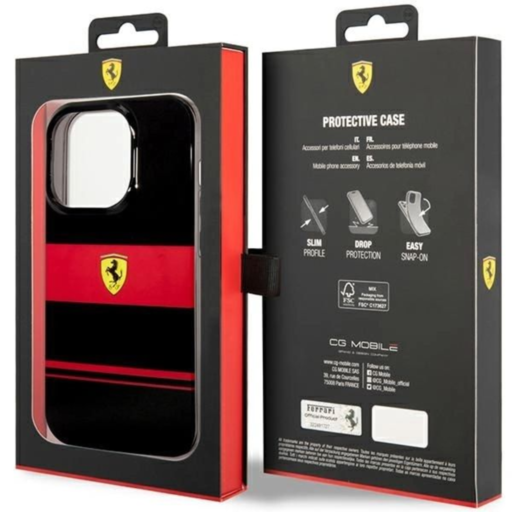 Ferrari FEHMP14XUCOK iPhone 14 Pro Max 6.7" fekete/fekete kemény tok IMD Combi Magsafe tok - 8