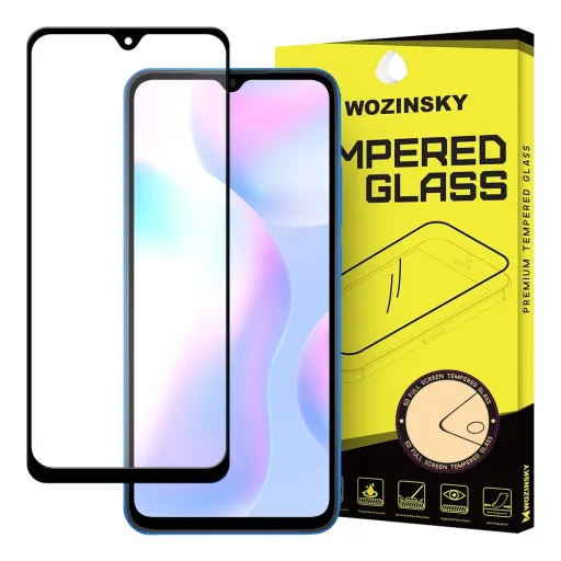 Wozinsky 9H kijelzővédő üvegfólia Xiaomi Redmi 9A / Redmi 9C fekete