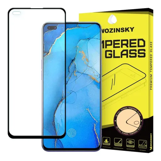 Wozinsky 9H kijelzővédő üvegfólia Oppo Reno 3 Pro fekete