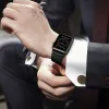 TECH-PROTECT BŐR ÓRASZÍJ APPLE WATCH 4/5/6/7/8/SE/Ultra (42/44/45/49mm) FEKETE - 1. kép