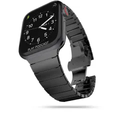 TECH-PROTECT LINKBAND APPLE WATCH 4/5/6/7/8/SE/Ultra (42/44/45/49mm) ÓRASZÍJ FEKETE