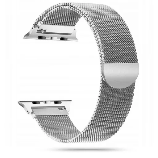 Apple Watch 4/5/6/7/8/SE/Ultra (42/44/45/49mm) Tech-protect Milaneseband Óraszíj Ezüst