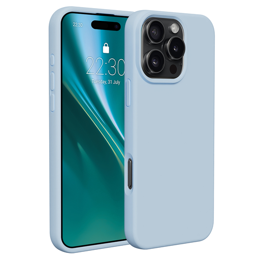 Etteri szilikon tok iPhone 16 Pro 6,3" világoskék tok Etteri szilikon tok iPhone 16 Pro 6,3" világoskék tok