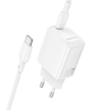 Borofone fali töltő BN26 Fuente - Type C - PD 20W Type C to Type C kábellel fehér - 0. kép