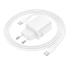 Borofone fali töltő BN26 Fuente - Type C - PD 20W Type C to Type C kábellel fehér - 2. kép