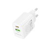 Borofone fali töltő BN29 Fuente - USB + Type C - QC 3.0 PD 30W fehér - 0. kép