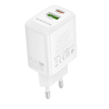 Borofone fali töltő BN27 Fuente - USB + Type C - QC 3.0 PD 20W fehér - 3. kép