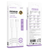Borofone Kábel BX117 Forrás - Type C - Type C - PD 60W 3A 1 méter fehér - 0. kép
